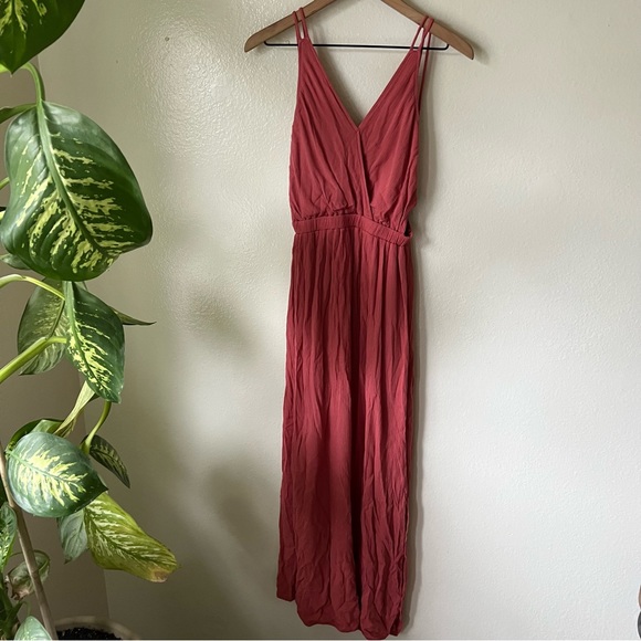 Lulus | Lost in Paradise Rusty Rose Maxi Dress - Picture 2 of 8